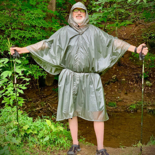 MLD Pro Poncho in Poncho Mode: Front View
