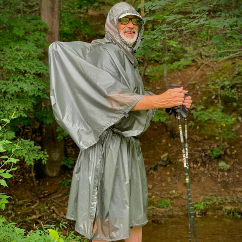 MLD Pro Poncho in Poncho Mode: Side View