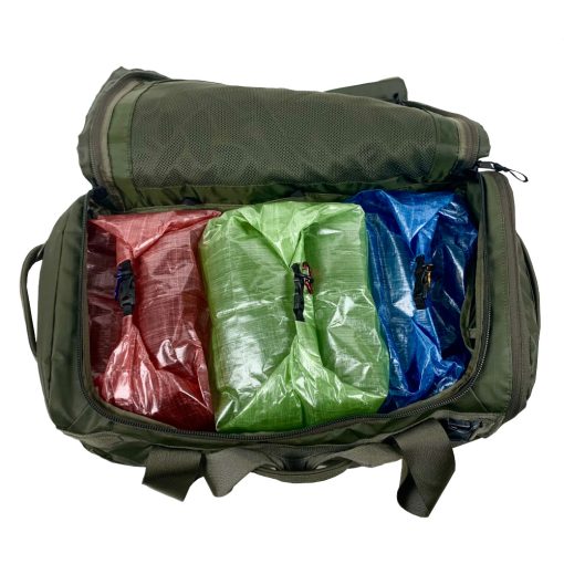 MLD Roll Top Ultralight Packing Cubes fit perfectly in backpacks, carry ons and other luggage