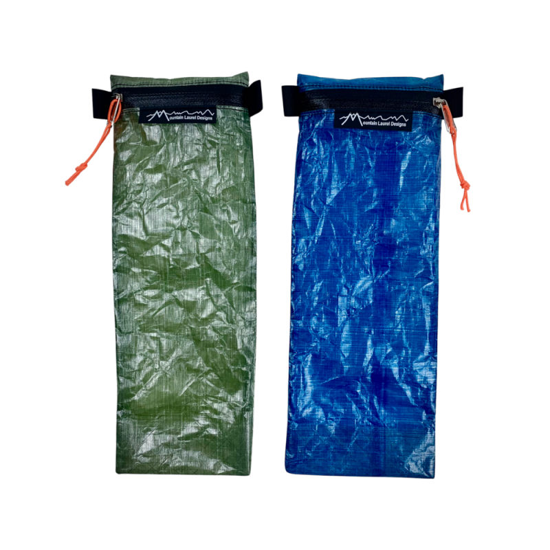 MLD DCF Zip Stake Sack: Side by Side Color Coparrison Green Left, Blue Right
