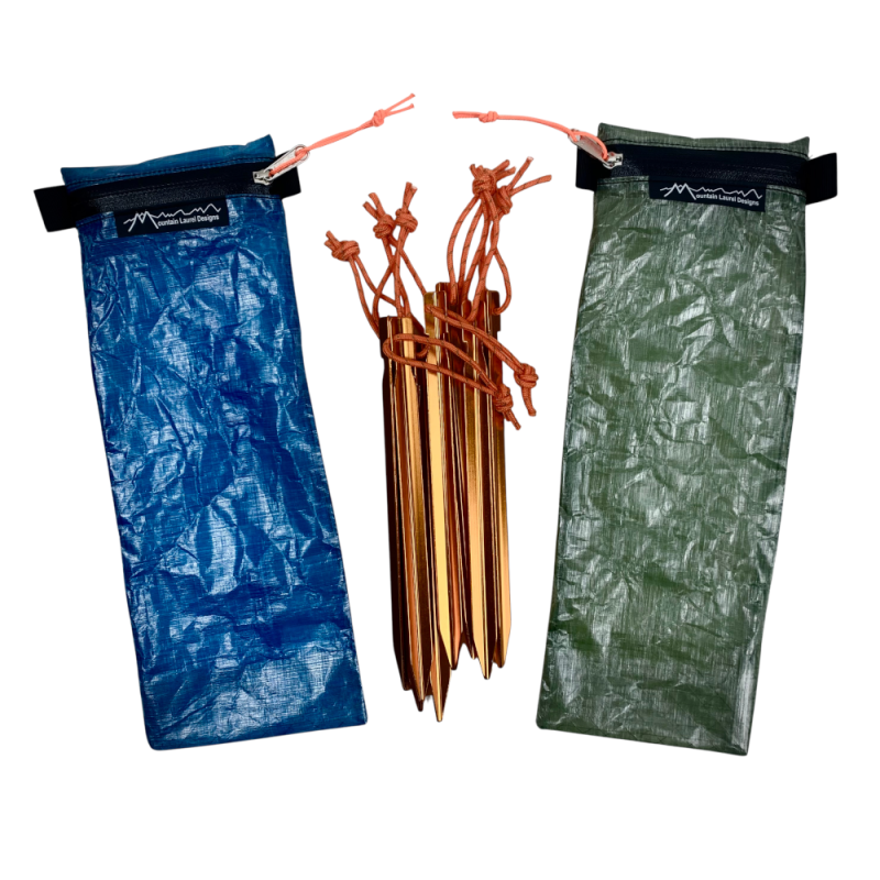 A blue and green DCF Zip Sack (Add on)